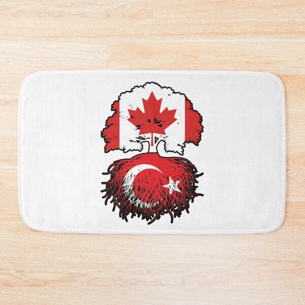 Item preview, Turkey Turkish Canadian Canada Tree Roots Flag designed and sold by FlagX.