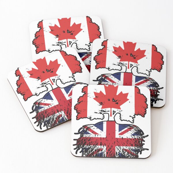 Item preview, UK British Canadian Canada Tree Roots Flag designed and sold by FlagX.