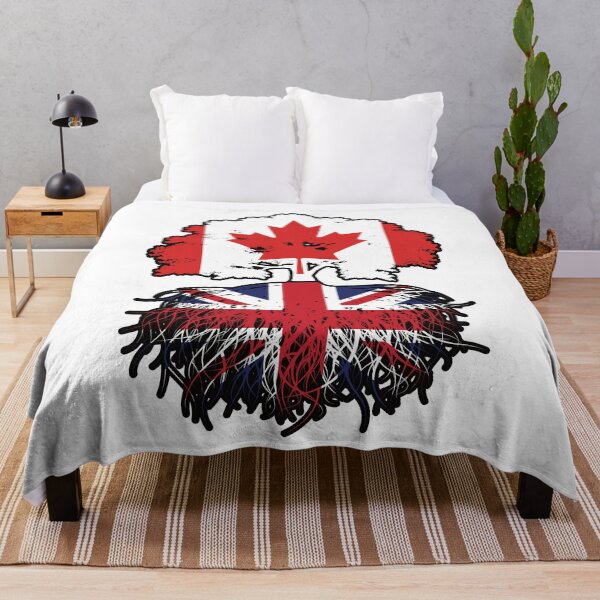 Item preview, UK British Canadian Canada Tree Roots Flag designed and sold by FlagX.