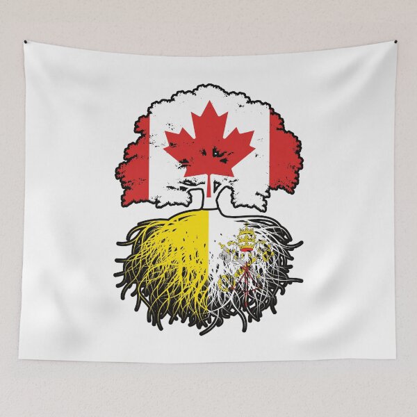 Item preview, Vatican Canadian Canada Tree Roots Flag designed and sold by FlagX.