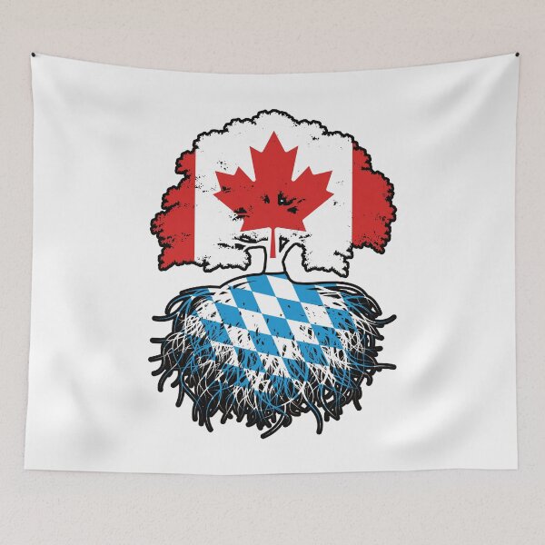 Item preview, Bavaria Bavarian Canadian Canada Tree Roots Flag designed and sold by FlagX.