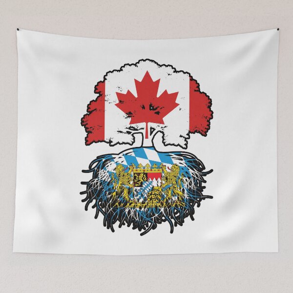Item preview, Bavaria Bavarian Canadian Canada Tree Roots Flag designed and sold by FlagX.