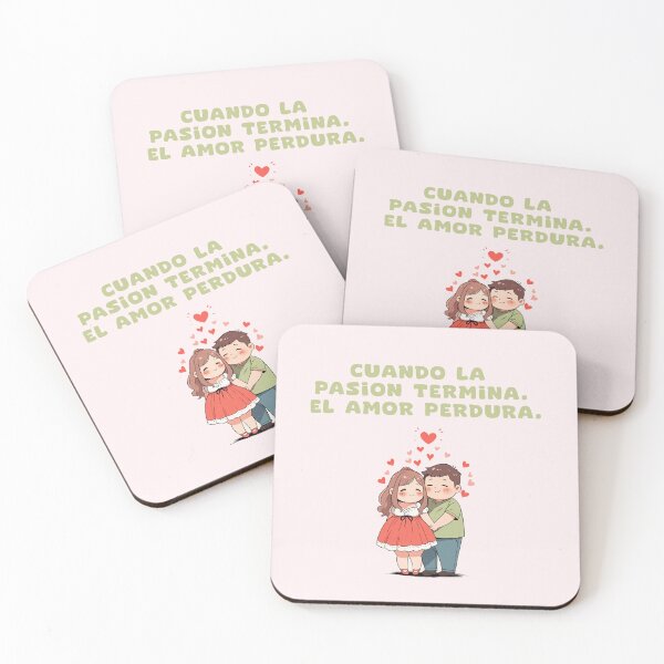 Item preview, When passion ends. Love endures. Valentin spanish quotes designed and sold by La Loca.