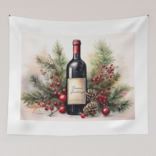 Item preview, Holiday Wine Bottle 3 designed and sold by dcsimages.