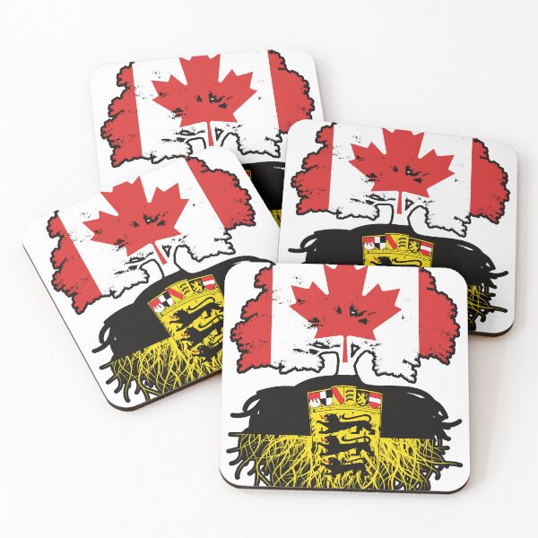 Item preview, Baden-Württemberg Swabian Canadian Canada Tree Roots Flag designed and sold by FlagX.