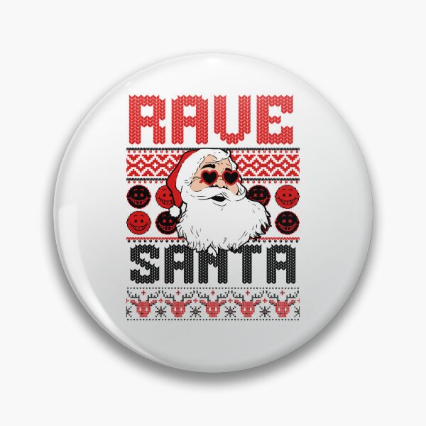 Artikelvorschau, RAVE – Santa Raver (Schwarz). entworfen und verkauft von Discothreadz.