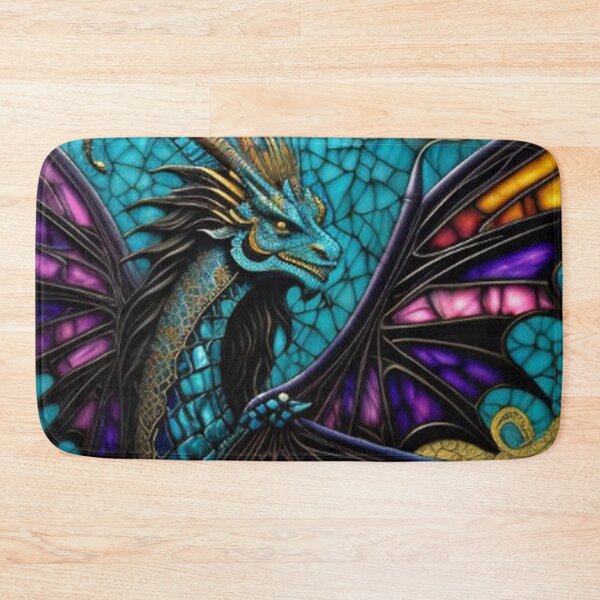 Item preview, Abstract Medieval Blue Dragon  designed and sold by TheDarkWardrobe.