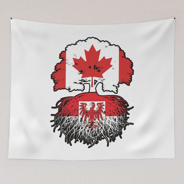 Item preview, Brandenburg Brandenburger Canadian Canada Tree Roots Flag designed and sold by FlagX.
