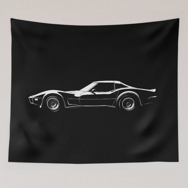 Item preview, C3 Corvette Stingray illustration designed and sold by blackdogshop.