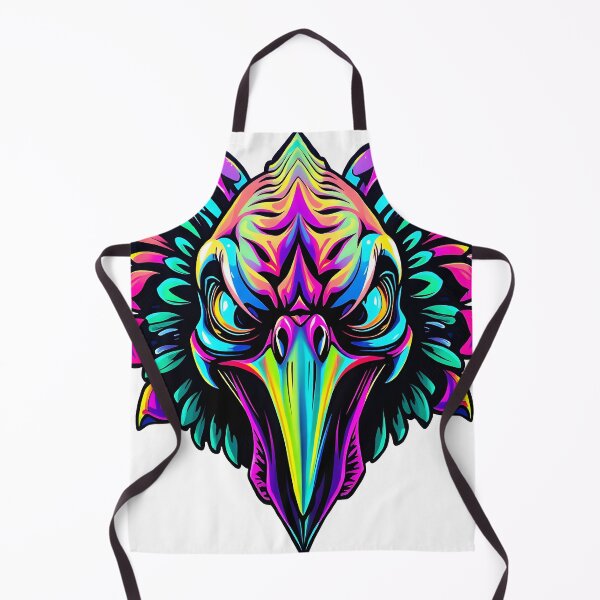 Item preview, Gobble Angry Turkey Face Psychedelic Prismatic Colors 4 designed and sold by webjmf.