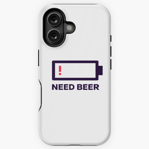 Item preview, Low Battery - Need Beer designed and sold by Bleak Shirt.