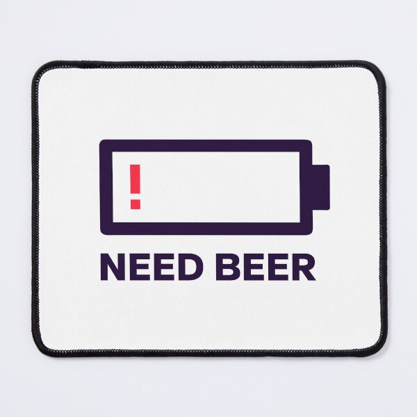 Item preview, Low Battery - Need Beer designed and sold by Bleak Shirt.
