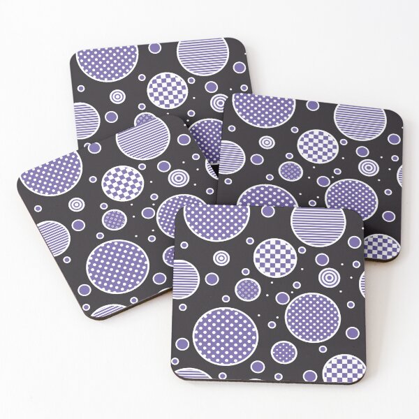 Item preview, Navy blue euphoria 2- abstract geometric composition/ violet, black and white. designed and sold by My-fake-places.
