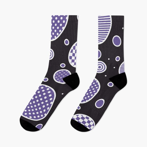 Item preview, Navy blue euphoria 2- abstract geometric composition/ violet, black and white. designed and sold by My-fake-places.