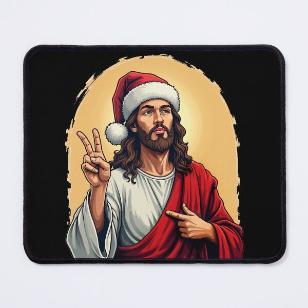 Item preview, Jesus in a Santa Hat designed and sold by ChristianLife.