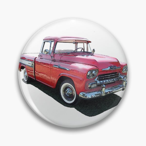 Item preview, Red 1958 Chevrolet Apache Pickup Truck designed and sold by avenueart01.