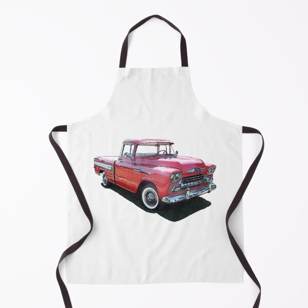 Item preview, Red 1958 Chevrolet Apache Pickup Truck designed and sold by avenueart01.