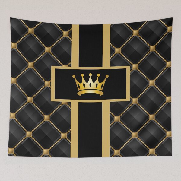 Item preview,  Luxury Black and Gold Diamond Pattern designed and sold by GODS4US.