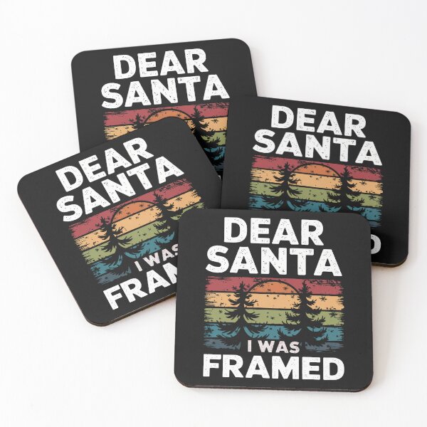 Item preview, Dear Santa, I Was Framed | Funny Retro Christmas Design designed and sold by cabana.space.