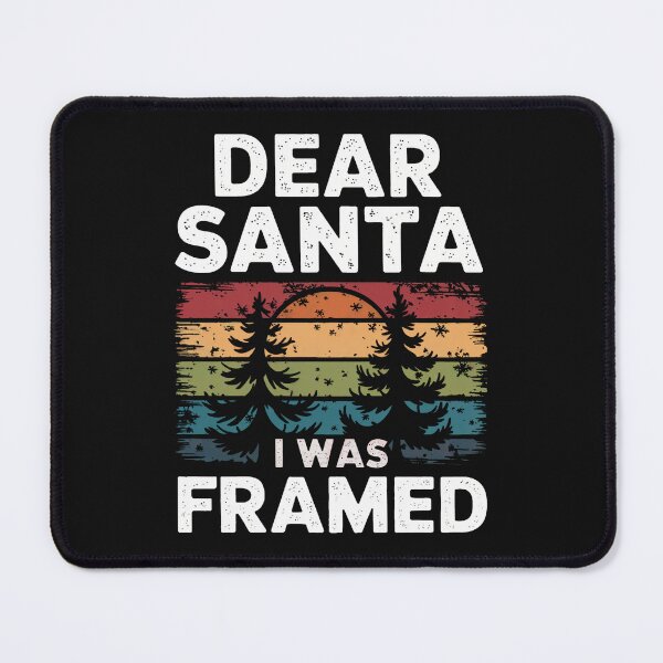 Item preview, Dear Santa, I Was Framed | Funny Retro Christmas Design designed and sold by cabana.space.