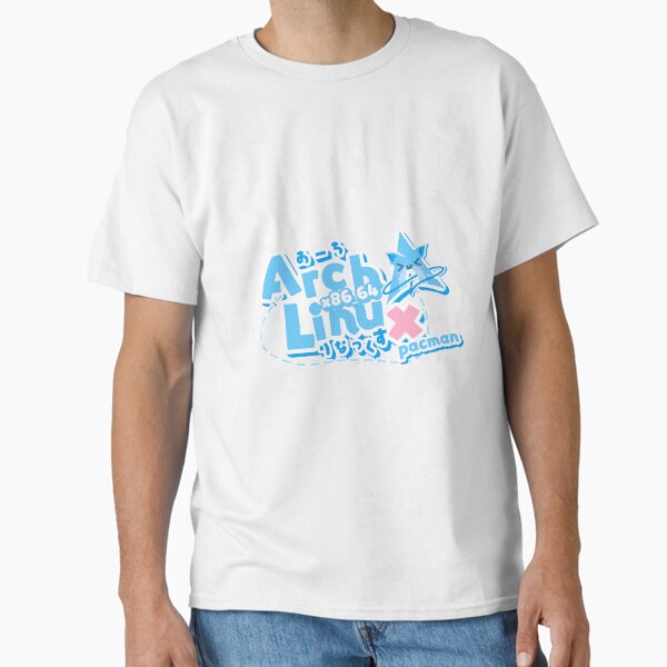 Vista previa del artículo con la obra «Logotipo de Arch Linux en estilo japonés kawaii ~ Tecnología», diseñado y vendido por internet-joshi.