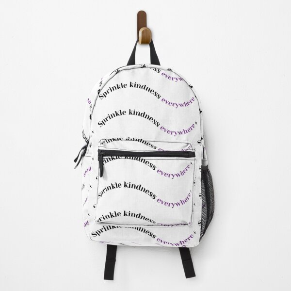 Item preview, Spinkle kindness everywhere sticker black purple designed and sold by Alchemy-Design-.