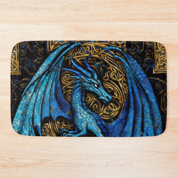 Item preview, Abstract Medieval Blue Dragon  designed and sold by TheDarkWardrobe.