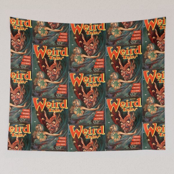 Item preview, Vintage Weird Tales Magazine devil designed and sold by TeeARTHY.