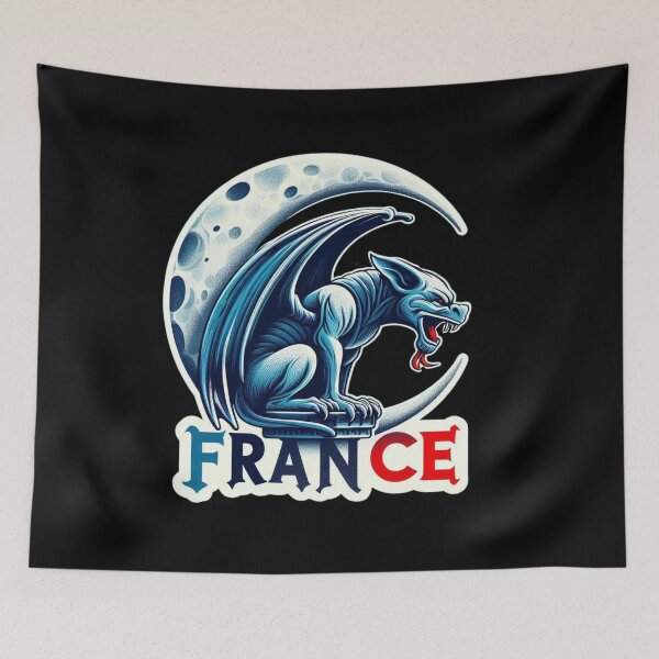 Item preview, France Gargoyle Moon designed and sold by Myra365Art.