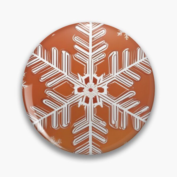Item preview, Snowflakes on an orange background designed and sold by Ciervo Primavera.