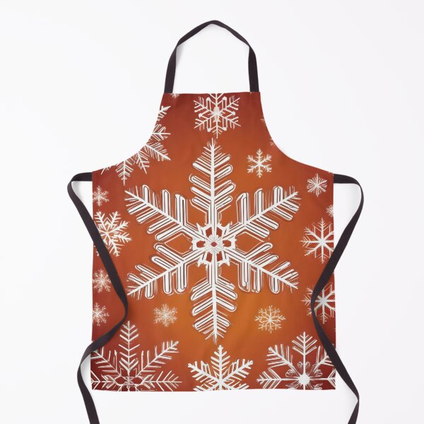 Item preview, Snowflakes on an orange background designed and sold by Ciervo Primavera.
