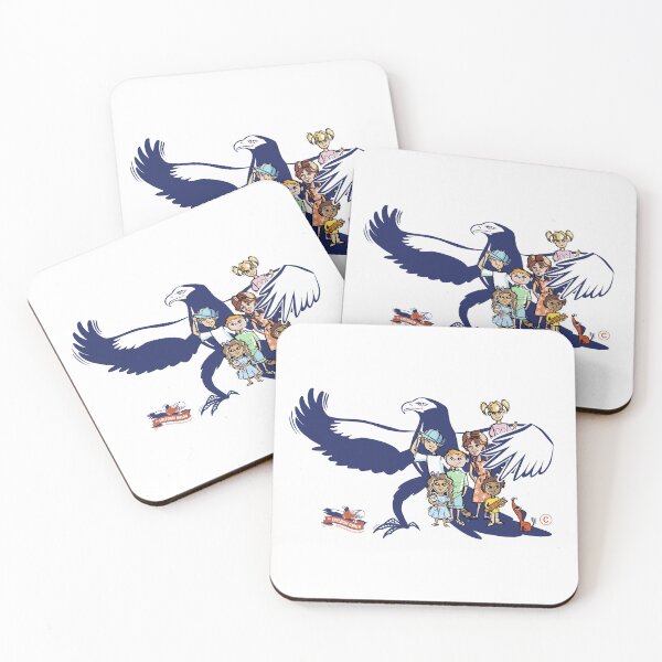 Item preview, Cartoon of an Eagle protecting a group of children designed and sold by Freedom-Union.