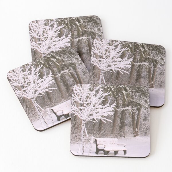 Item preview, The Snow-Covered Bench designed and sold by CountyKent.
