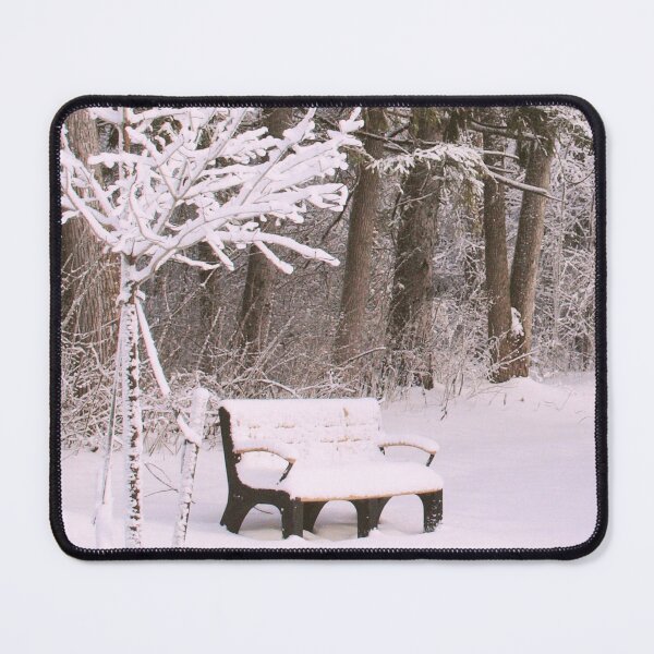 Item preview, The Snow-Covered Bench designed and sold by CountyKent.
