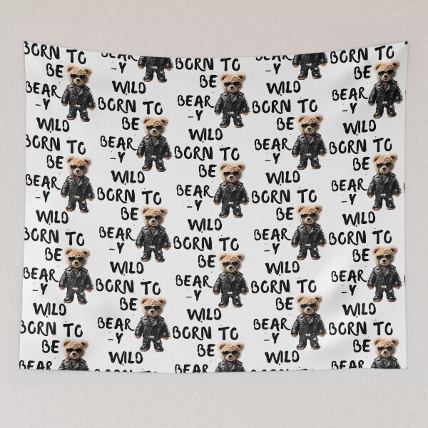 Item preview, Born to Be Bear-y Wild Teddy Bear Biker designed and sold by Fredster1966.