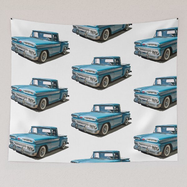 Item preview, Blue 1960 Chevy Pickup designed and sold by avenueart01.