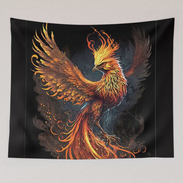 Item preview, Flaming Phoenix designed and sold by ViaARTfactory.