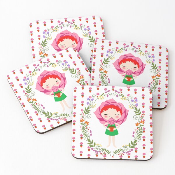 Item preview, Rose Flower Girl designed and sold by Rosita Martinez Art.