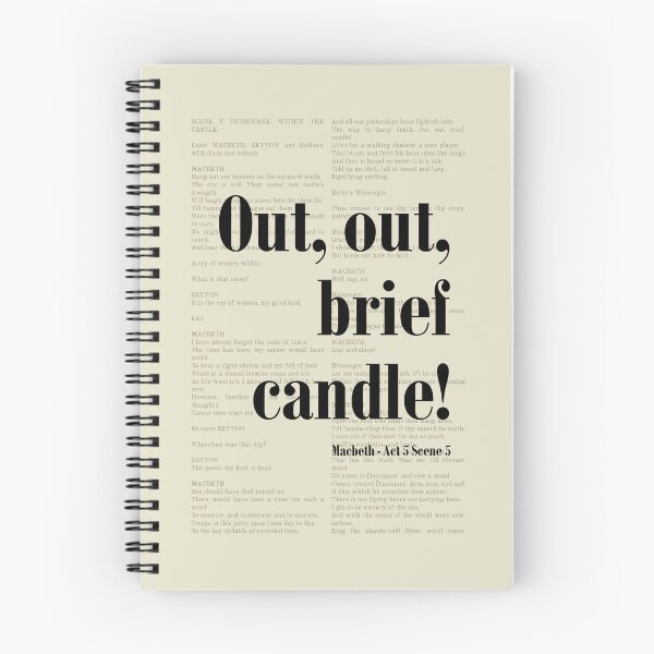 Item preview, Macbeth William Shakespeare Out Out Brief Candle designed and sold by kakarikihill.