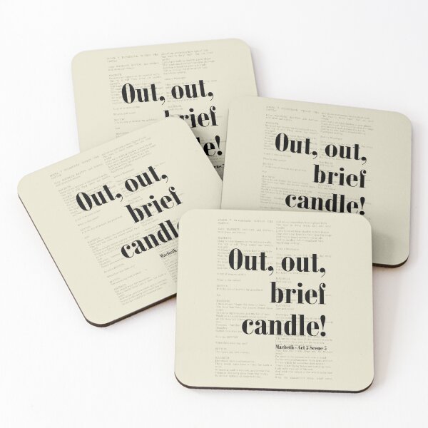 Item preview, Macbeth William Shakespeare Out Out Brief Candle designed and sold by kakarikihill.
