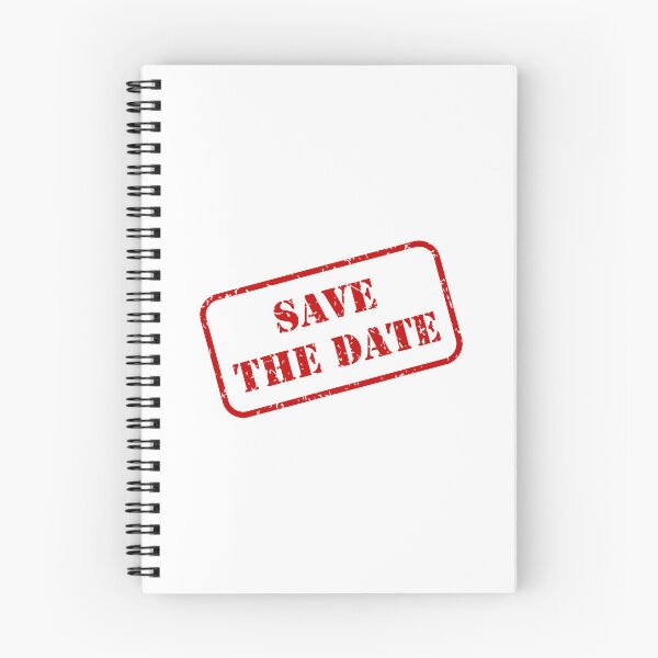 Item preview, Save The Date Red Rubber Stamp Graphic designed and sold by THP Creative.