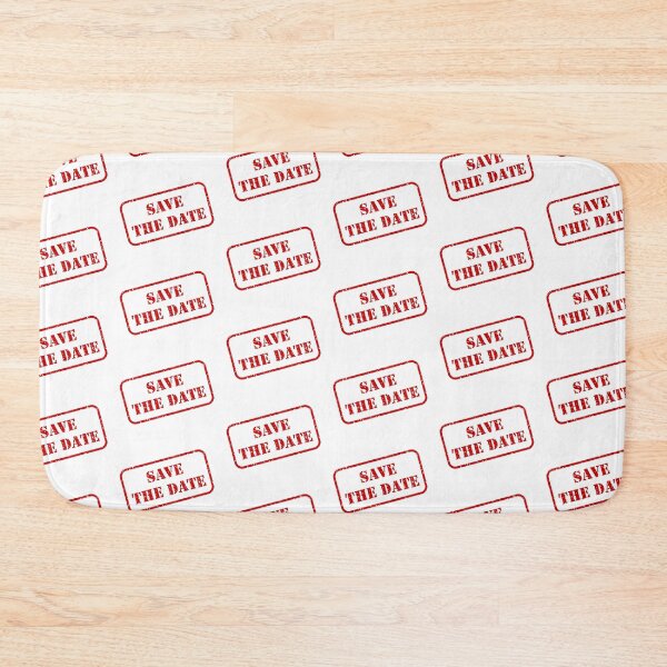 Item preview, Save The Date Red Rubber Stamp Graphic designed and sold by THP Creative.