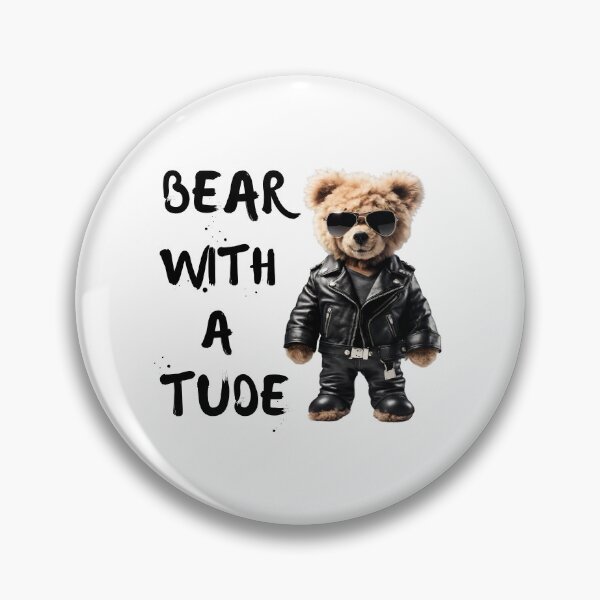 Item preview, Bear With a Tude Funny Biker Teddy Bear Design designed and sold by Fredster1966.
