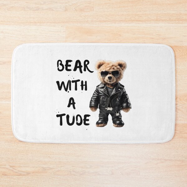 Item preview, Bear With a Tude Funny Biker Teddy Bear Design designed and sold by Fredster1966.