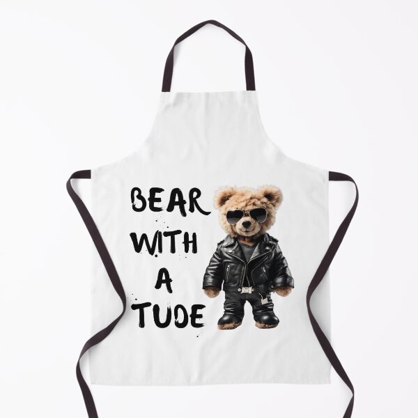 Item preview, Bear With a Tude Funny Biker Teddy Bear Design designed and sold by Fredster1966.