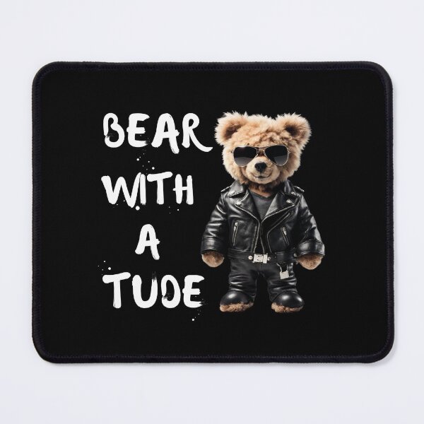 Item preview, Bear With a Tude Funny Biker Teddy Bear designed and sold by Fredster1966.