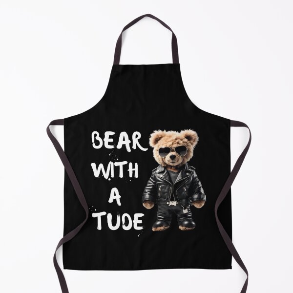 Item preview, Bear With a Tude Funny Biker Teddy Bear designed and sold by Fredster1966.