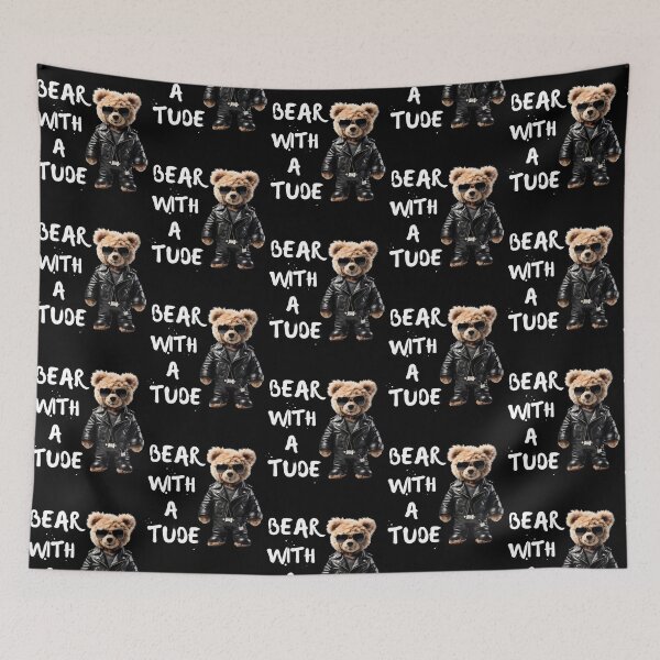 Item preview, Bear With a Tude Funny Biker Teddy Bear designed and sold by Fredster1966.