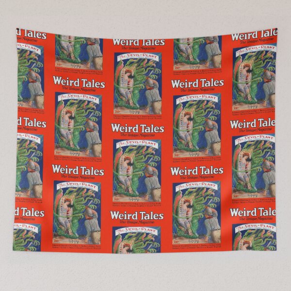 Item preview, Vintage Weird Tales Magazine  devil plant designed and sold by TeeARTHY.