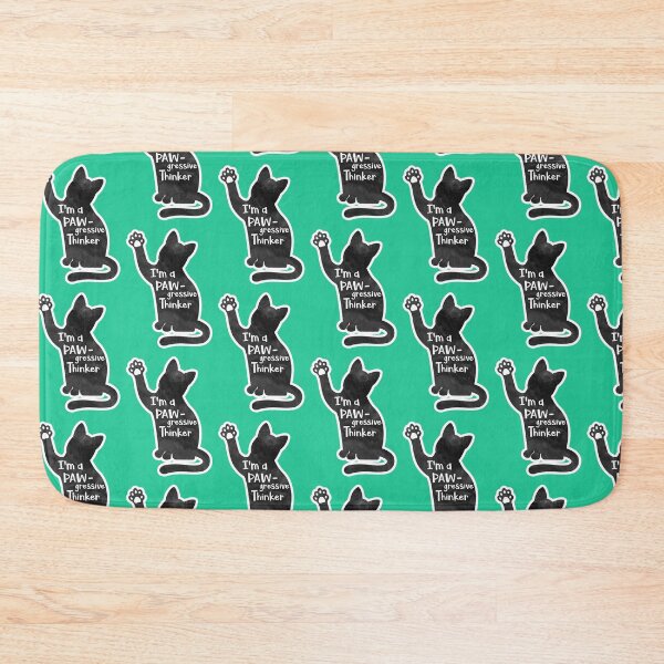 Item preview, I'm a PAW-gressive Thinker – Funny Liberal Cat Lady Design designed and sold by hitechmom.